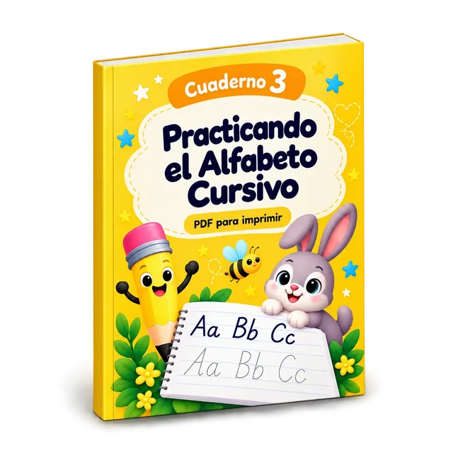 Cuaderno 3: Practicando el Alfabeto Cursivo