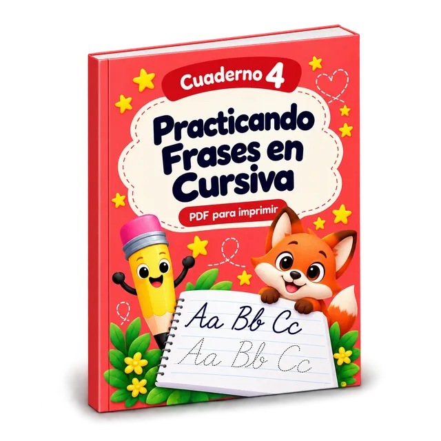 Cuaderno 4: Practicando Frases en Cursiva